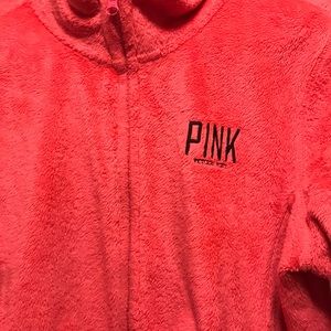 PINK Victoria's Secret Tops - VS PINK Teddy Fleece Zip Up Sweatshirt PINK Victoria's Secret Tops - VS PINK Teddy Fleece Zip Up Sweatshirt